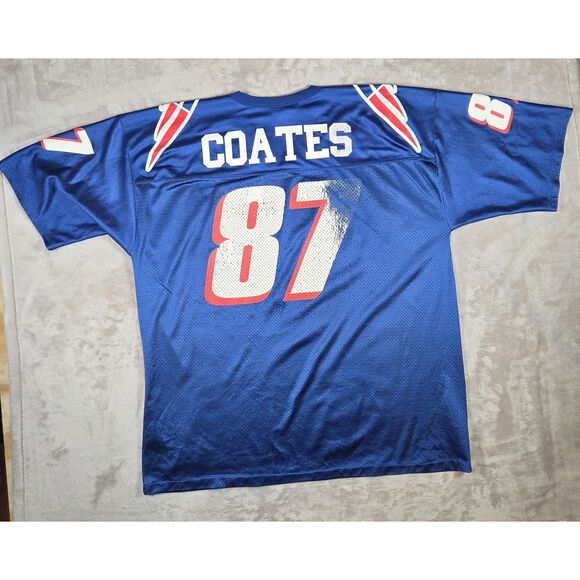 Vintage Logo Athletic New England Patriots Ben Coates Men's XL Made in USA - Picture 2 of 11